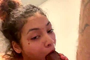 she rips clothes for fierce deepthroat swallow of his monster cock post football game