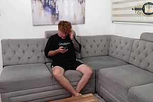 my heartbroken buddy gets his big cock ridden by my petite latina bestie