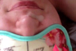 Amateur Slut Sucks Cock Hard for Massive Facial Cumshot