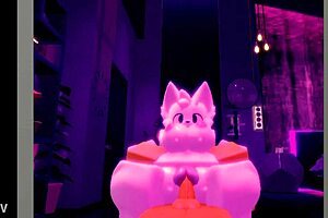 furry slut gets her pussy pounded hard on roblox