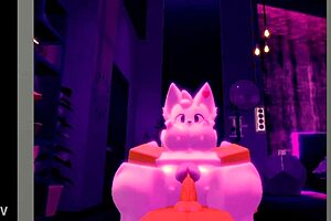 furry slut gets her pussy pounded hard on roblox