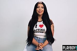 holly day masturbates to orgasm post-interview