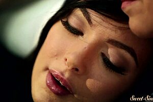 gorgeous classy babe with small tits drilled missionary in erotic roleplay creampie