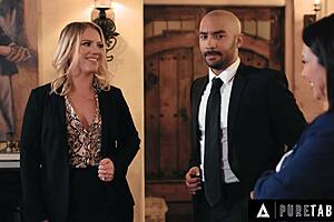 can boss candice dare slutty wife rayveness into deepthroat submission?