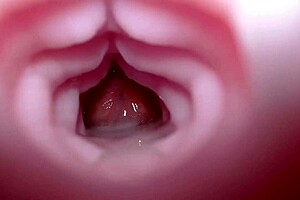 Emelie Fucks Bad Dragon Fleshlight for Quickie Creampie Close-Up