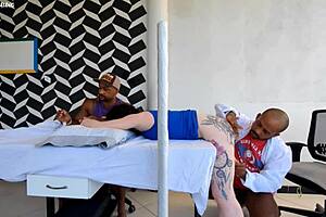 oh god the docter fucked me so hard next to my husbnd he dint notice!!