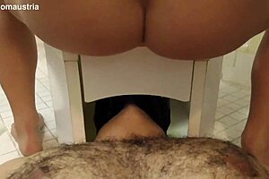 After fierce domination mistresses piss on slaves faces filling mouths completely