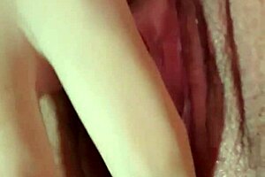 juicy brazilian babe fingers deep into wet swollen pussy lips
