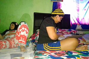 Watch my huge curvy ass masturbate wildly in homemade solo tease