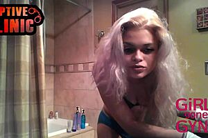 Destiny Cruz strips chats then endures intense gyno exam on webcam