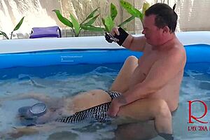 Bent Over Underwater, Regina Noir Submits to Rough Pool Domination