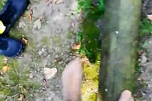 outdoor pantyhose balancing solo german feet fetish in public sexy toes tease