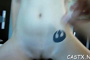 Eager legal teen dives into nasty casting cock suck