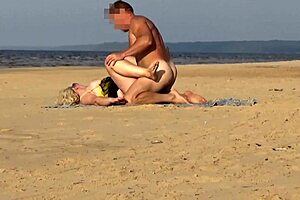 passionate beach fuck ignites wild milf laughter and lust